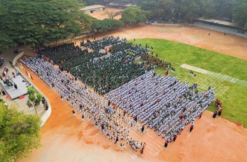 Cadets on parade at a School assembly