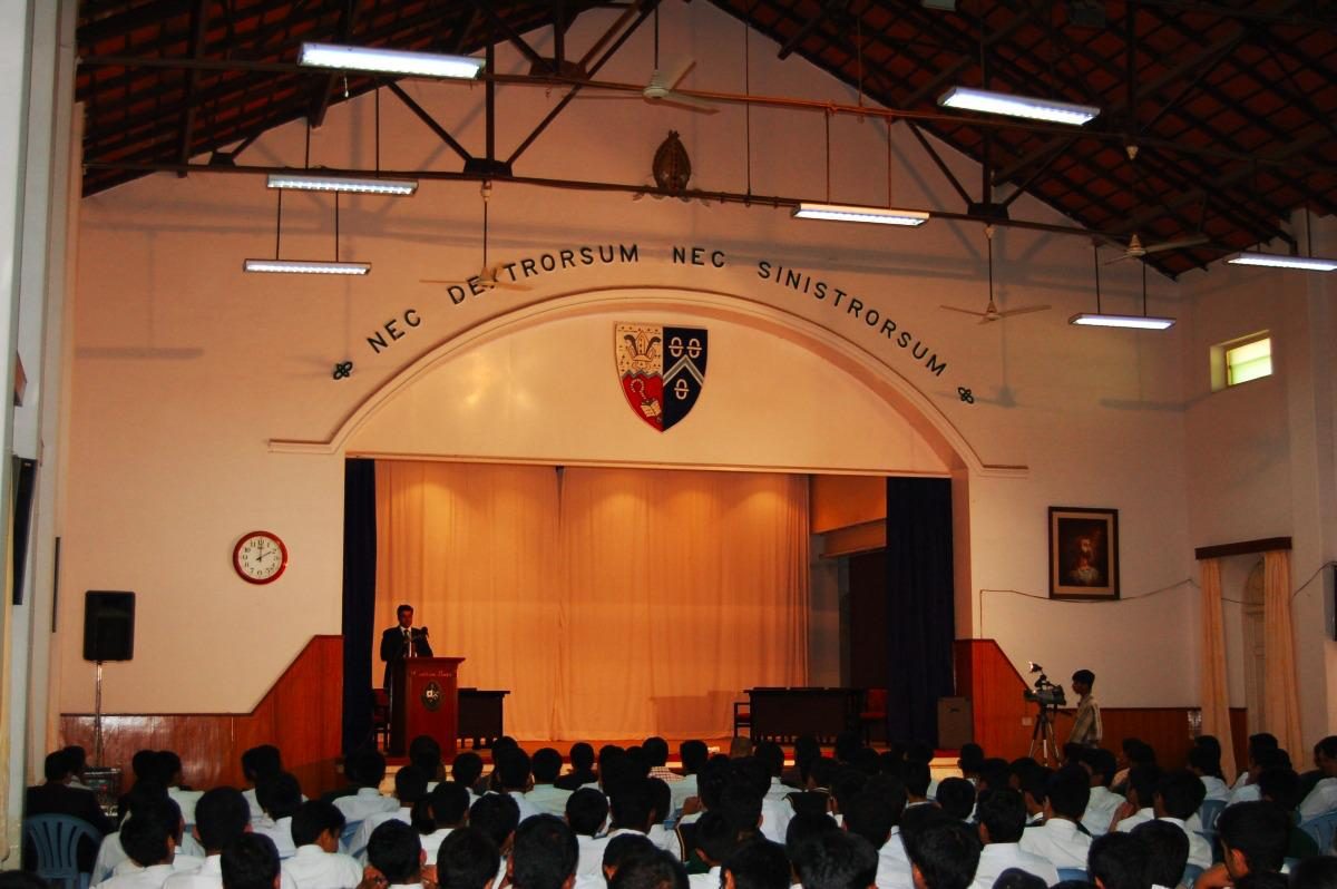 Inside the School Hall