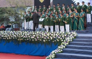 The School Choir performing